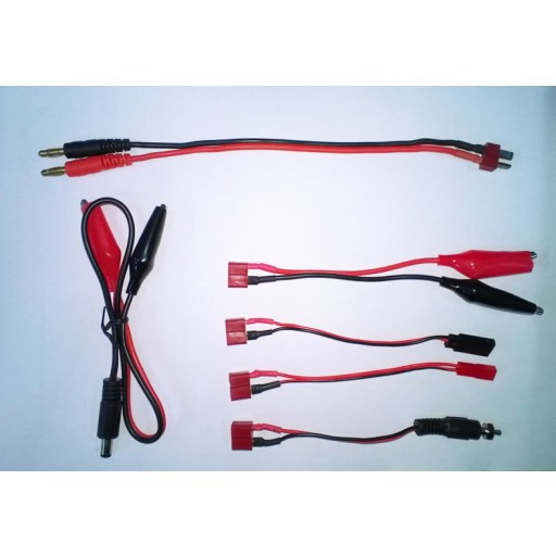 Set de câbles de charge - Deans / BEC (JST) / servo / socquet / crocodile - 999.10